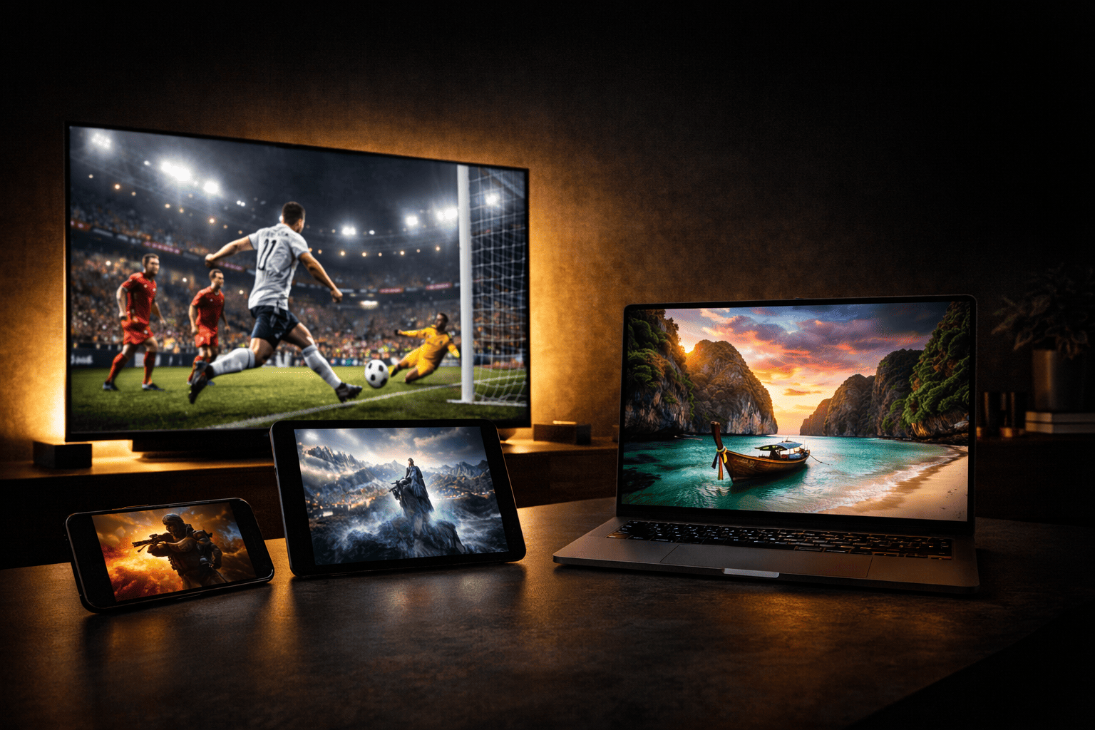 IPTV kompatibla enheter — Firestick Smart-TV Android iOS MAG